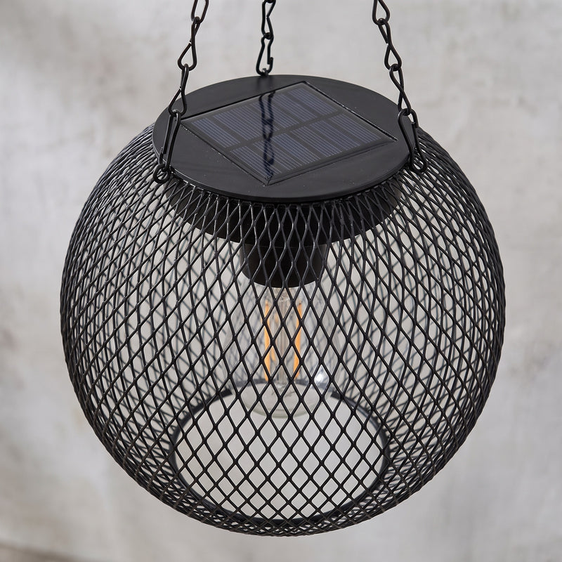 Cranbrook Mesh Solar Garden Lantern | detail | 9d38458f488ca2f5