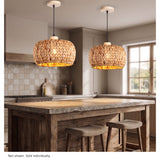 Fallow Woven Drum Pendant Light | pair | bf35f03b766f68a4