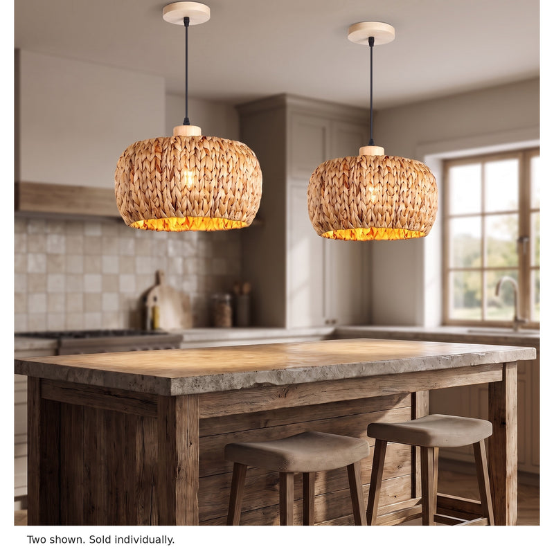 Fallow Woven Drum Pendant Light | pair | bf35f03b766f68a4