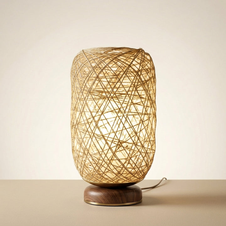 Langley Rattan Table Lamp