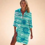 Turquoise Ombré Tie-Dye