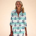 Navy Anchor Print