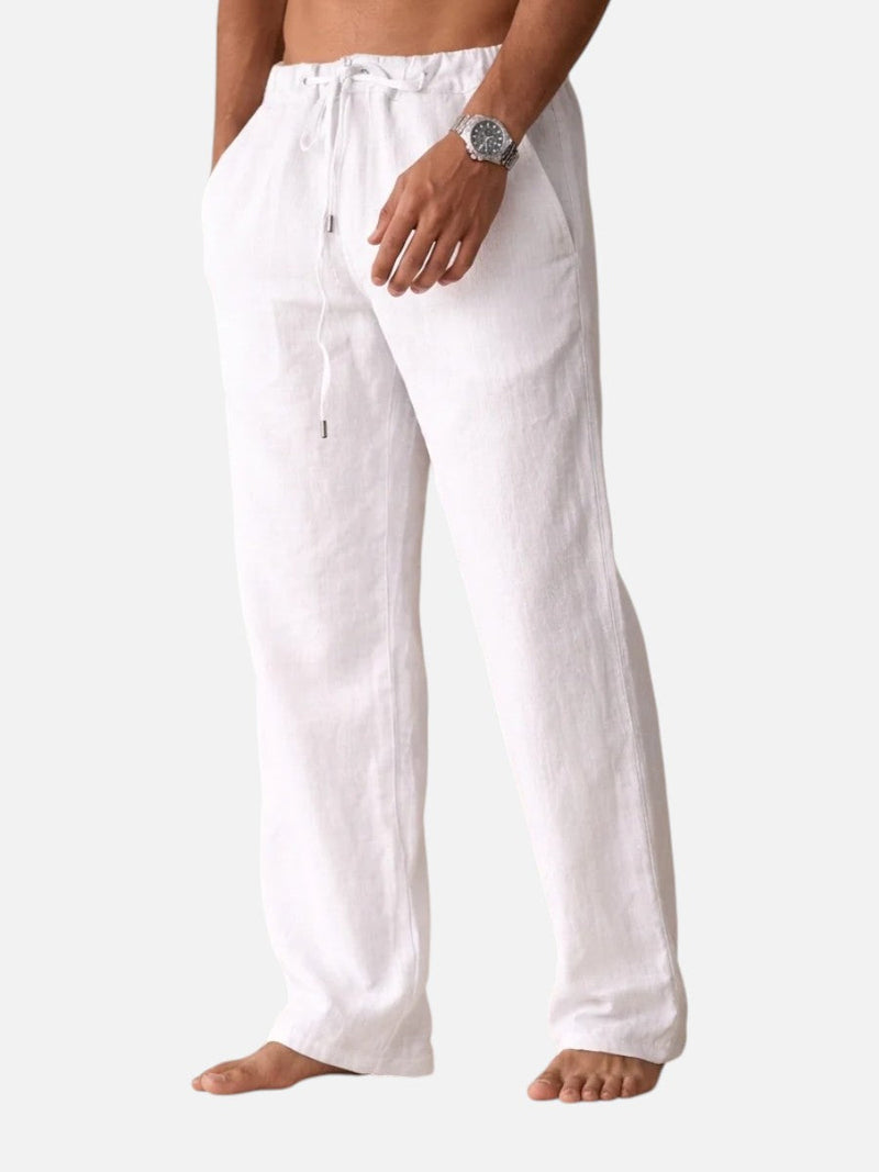 Men’s Linen Look Trousers - Relaxed Summer Style