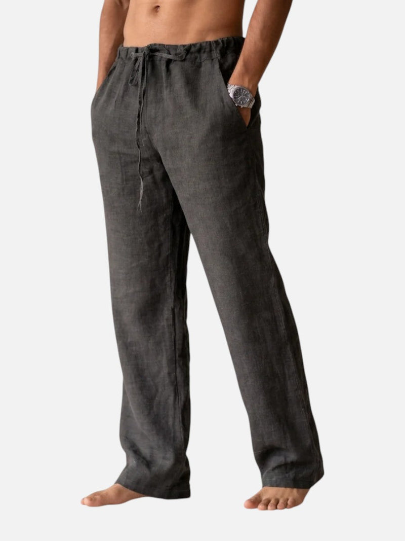 Men’s Linen Look Trousers - Relaxed Summer Style