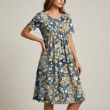 Blue & Gold Floral