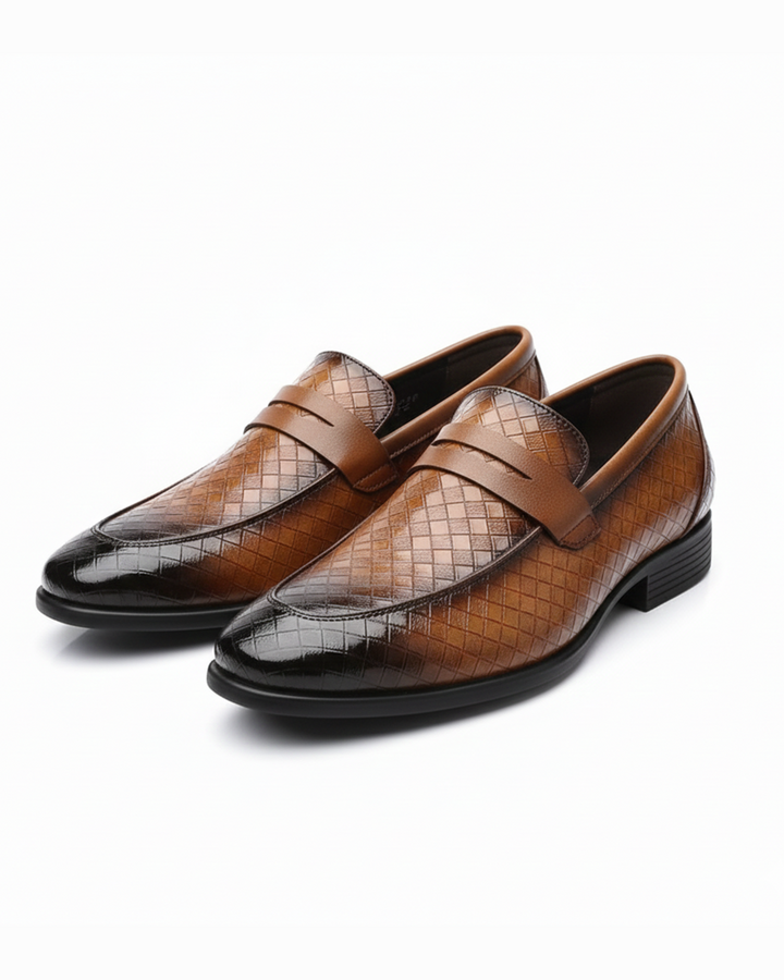 The Corté Weave Leather Loafers