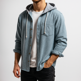 Bordeaux Hooded Cord Sweater