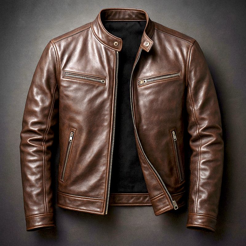 Marcello Leather Biker Jacket