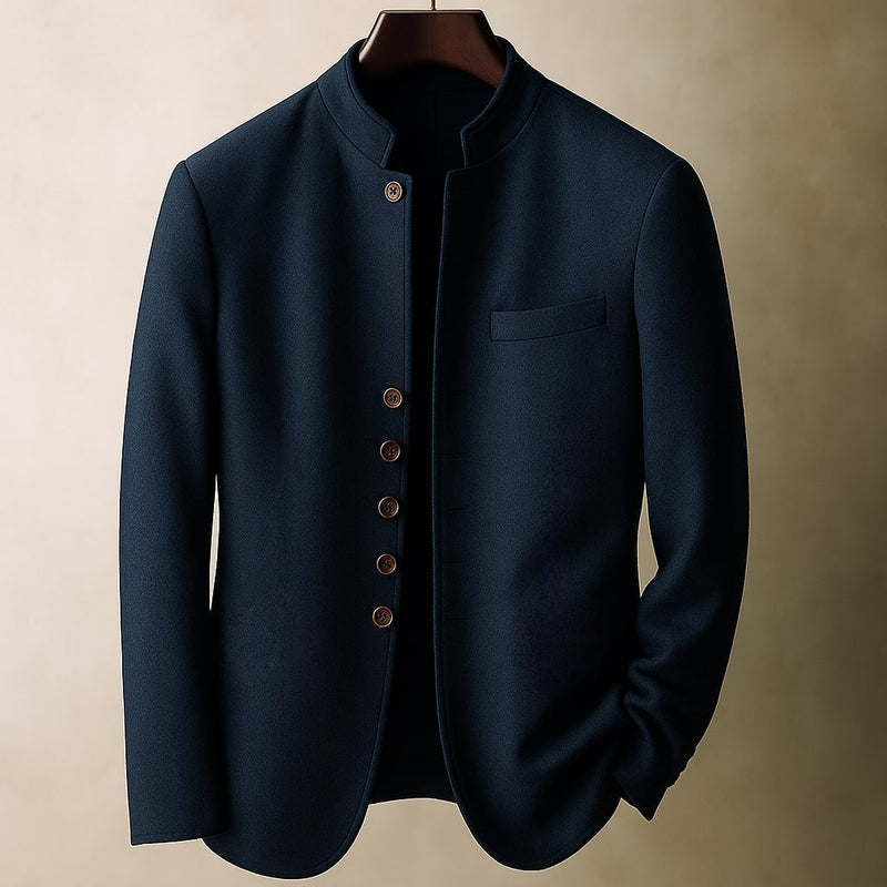 Matteo Wool Stand-Collar Jacket
