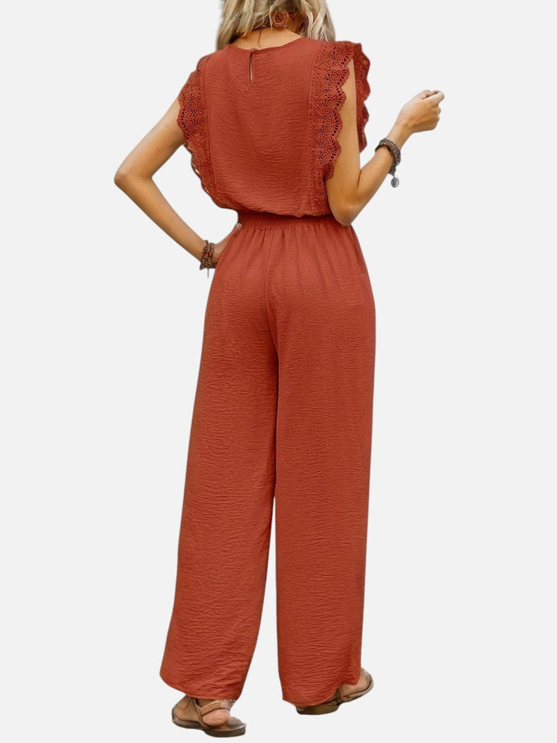 Women’s Two Piece Outfit Set - Relaxed Top & Wide Leg Trousers