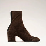 Women’s Heeled Ankle Boots – Suede Style