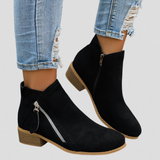 Women’s Zip Ankle Boots – All-Day Comfort Fit