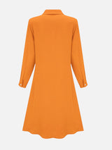 Women’s Button Front Midi Shirt Dress – Relaxed Flattering Fit