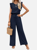 Women’s Two Piece Outfit Set – Relaxed Top & Wide Leg Trousers