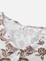 Women’s Floral V-Neck Midi Dress – Relaxed Summer Elegance
