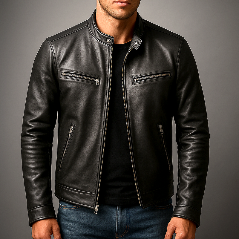 Marcello Leather Biker Jacket