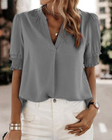 Roselle | Vibrant Puff Sleeve Blouse