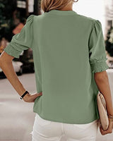 Roselle | Vibrant Puff Sleeve Blouse