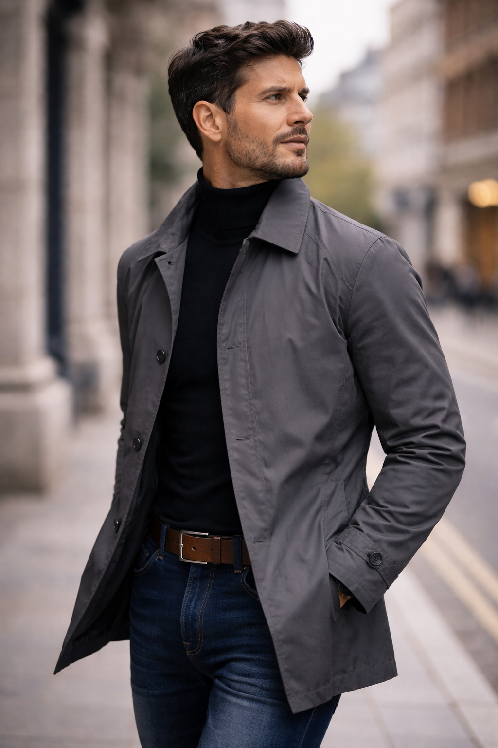Axton | Stylish Weather-Resistant Men's Overcoat