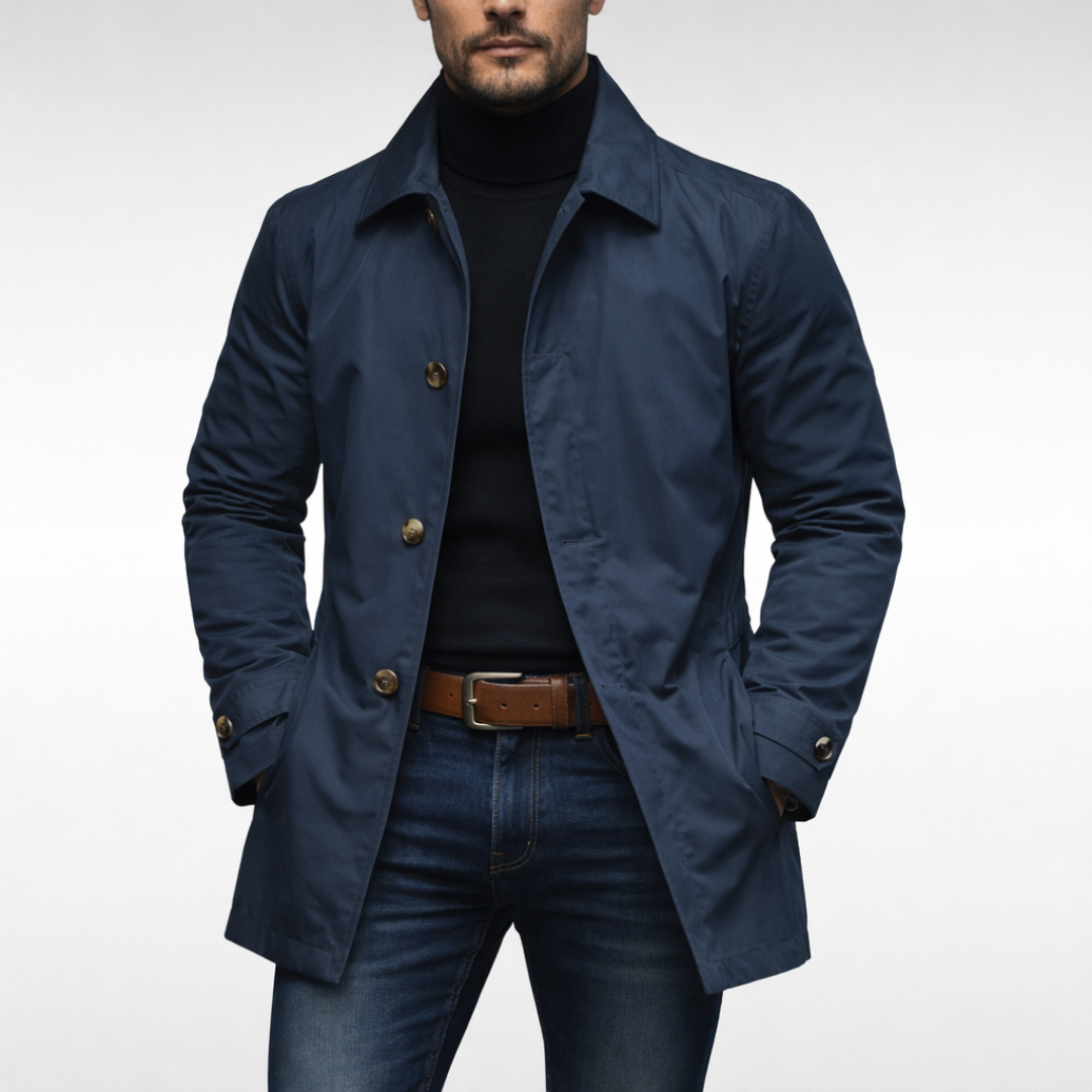 Axton | Stylish Weather-Resistant Men's Overcoat