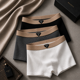Waffle Knit Cotton Boxer Briefs