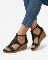 Women’s Wedge Sandals – Modern Leather Look