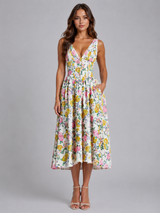 Women’s Floral Midi Sundress – Summer Occasion Style