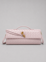 Women’s Woven Leather Look Clutch Bag – Timeless Elegant Design