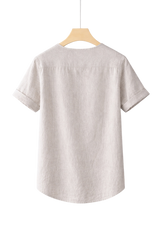 Horizon Henley Linen Shirt