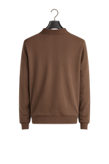 Ribbed Polo Cotton Sweater