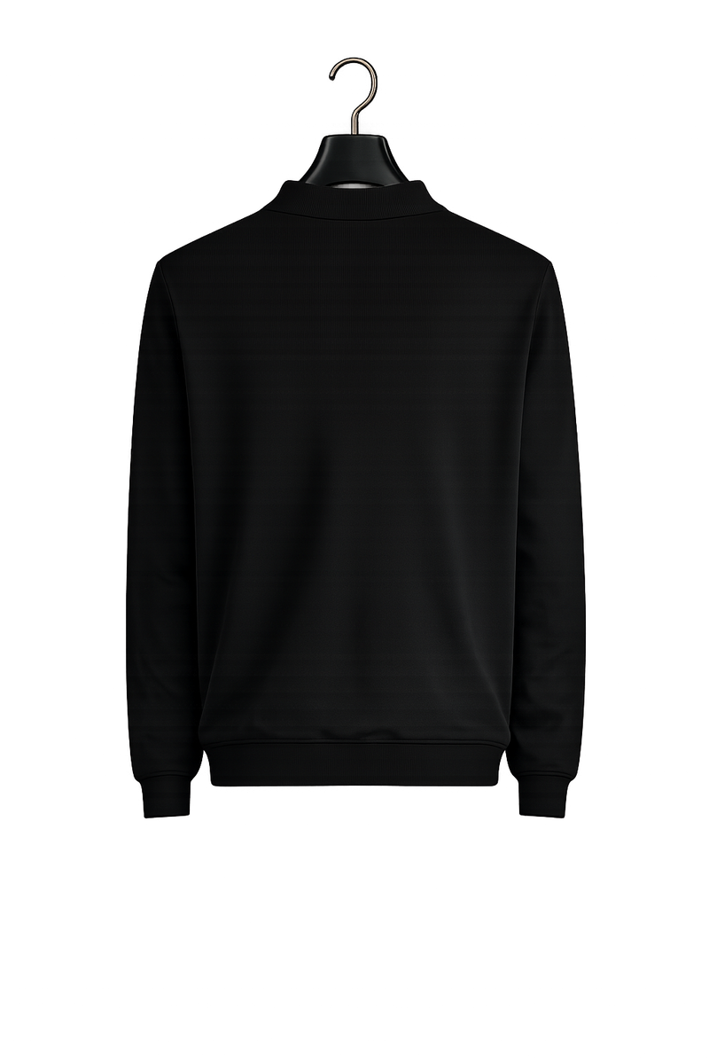 Ribbed Polo Cotton Sweater