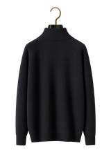 Maison Cashmere Mock-Neck Henley