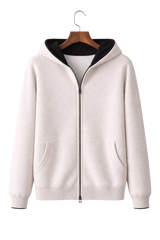 Valerio Maison Wool Reversible Zip Hoodie