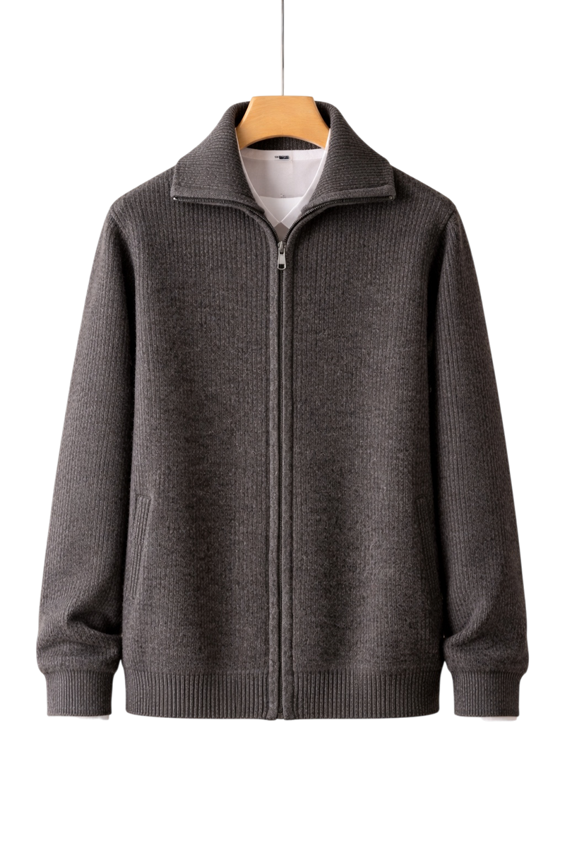 Maison Cashmere Velouré Zip Jacket