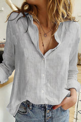 Estelle Cotton-Linen Blouse