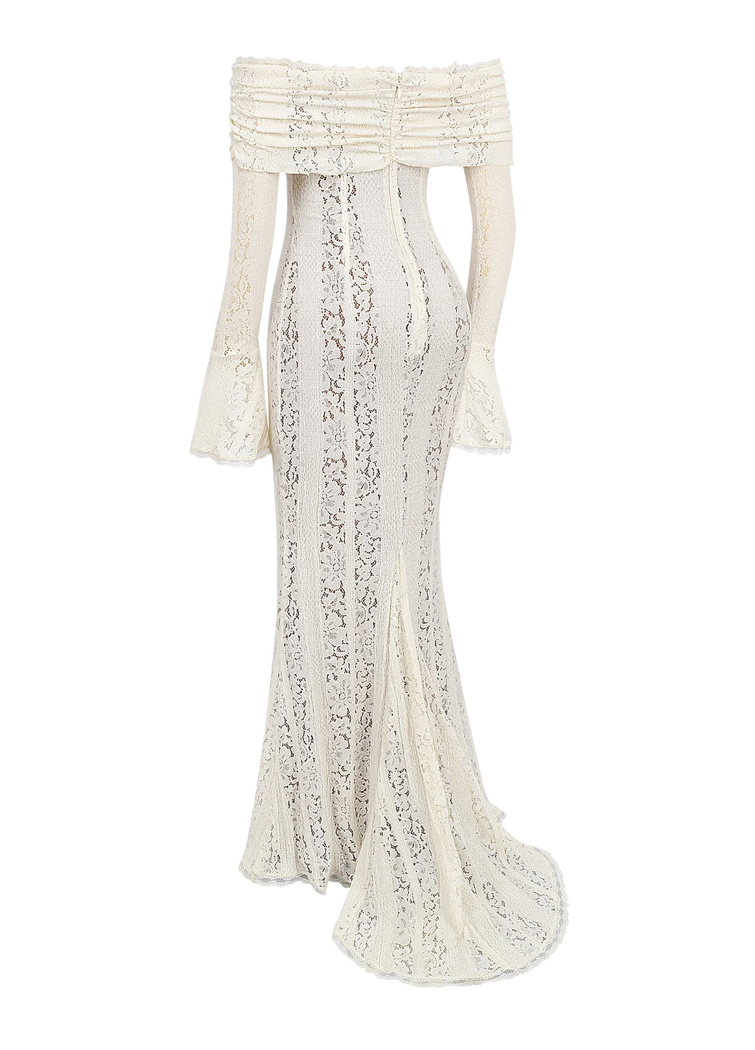 Arielle | Elegant Lace White Maxi Dress
