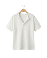 Maison Ivory Cotton Open-Collar