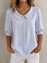 Camila | Elegant And Timeless Striped Blouse