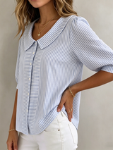 Camila | Elegant And Timeless Striped Blouse