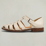 Men's Leather Closed Toe Fisherman Sandals