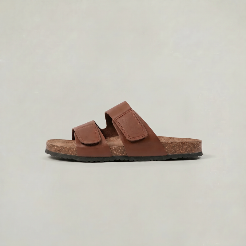Men’s Double Strap Open Toe Slides