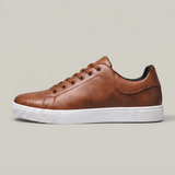 Men's Leather Lace Up Low Top Sneakers