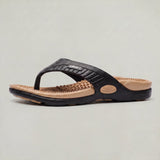 Men's Lightweight Beach Flip Flop Sandals With Textured Footbed