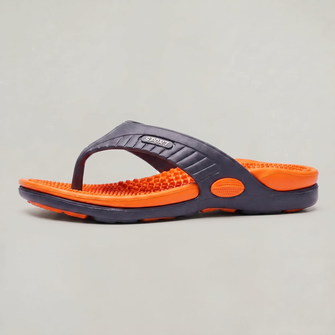 Men's Lightweight Beach Flip Flop Sandals With Textured Footbed