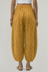 Women's Wide Leg Linen Trousers