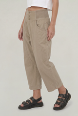 Women's Cotton Linen Wide Leg Trousers