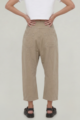 Women's Cotton Linen Wide Leg Trousers