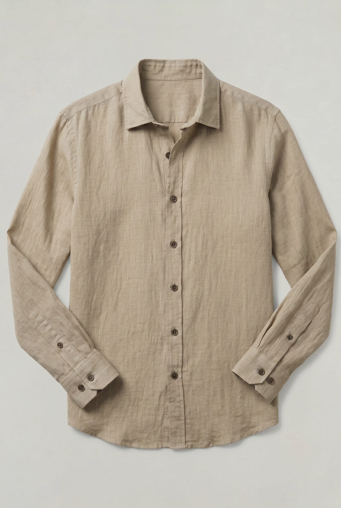 Men's Long Sleeve Cotton Button Down Shirt