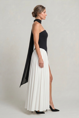 Women's Elegant Strapless Maxi Dress