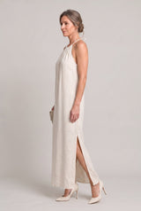 Women's Halter Neck Sleeveless Summer Maxi Dress